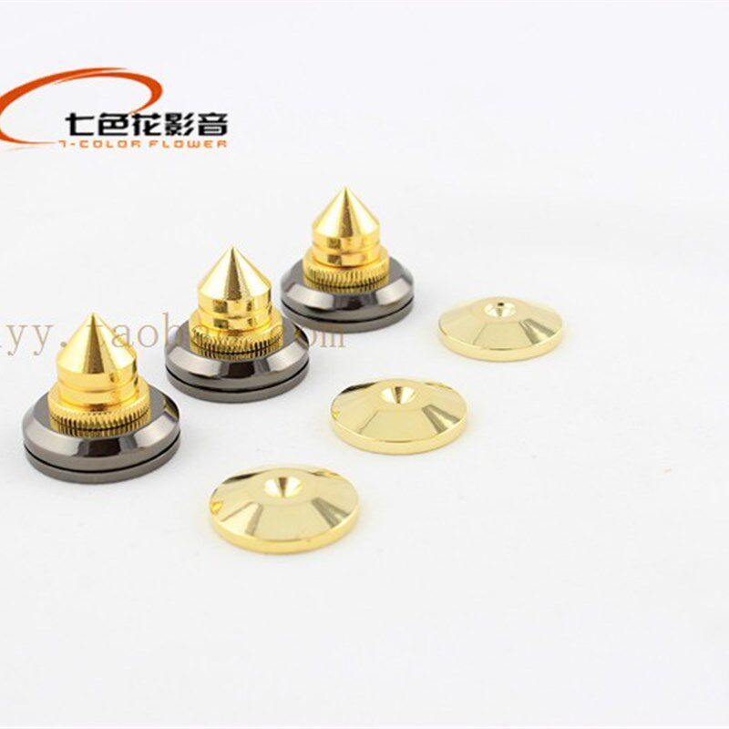 音响脚架 机架 音箱 脚钉 避震脚钉 音箱脚底片 镀24K金