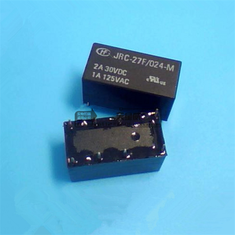 全新原装宏发信号继电器JRC-27F/024-M两开两闭 2A 8脚HFD27