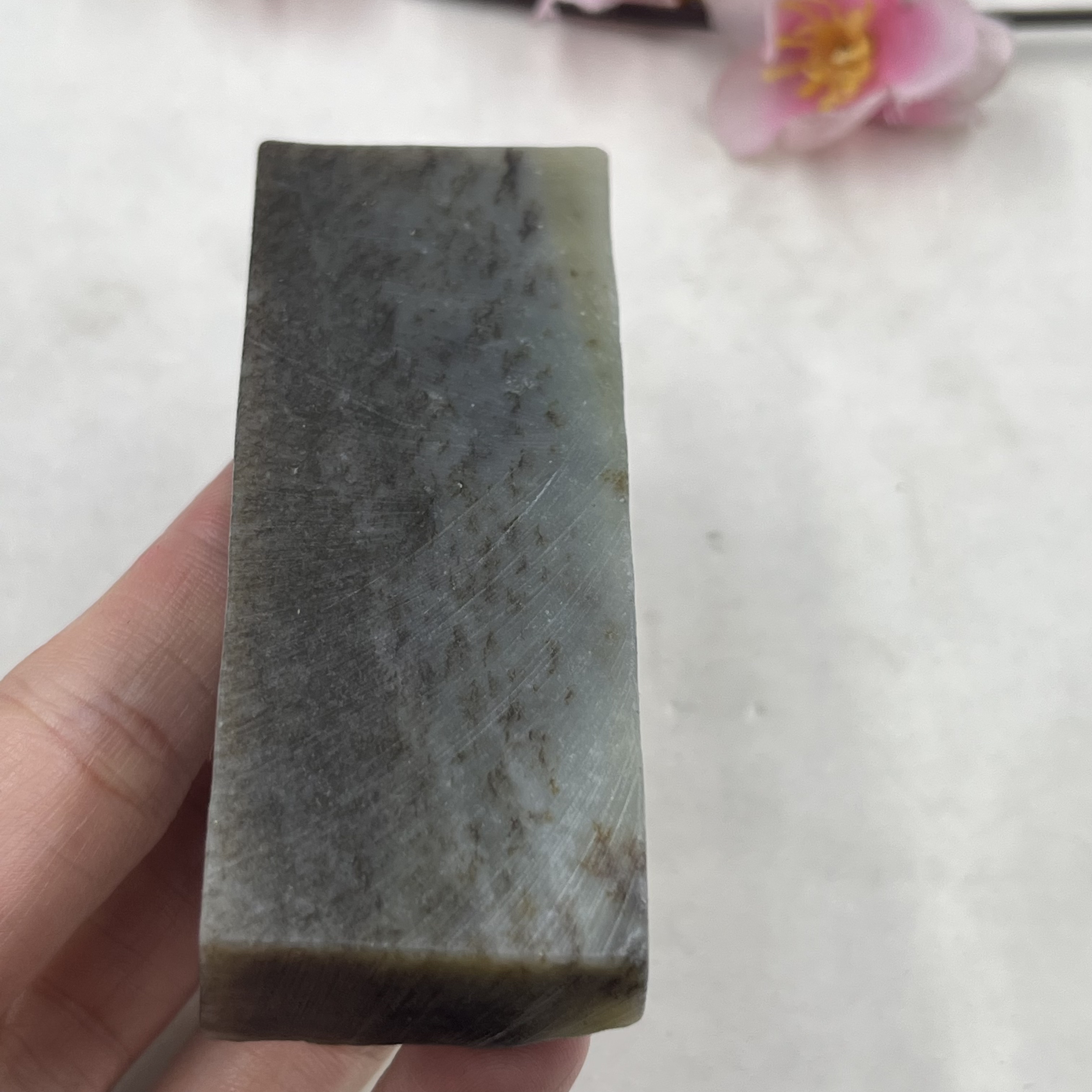 新疆和田玉糖玉牌子边角料玉石料学习标本下脚料带石皮包邮93克
