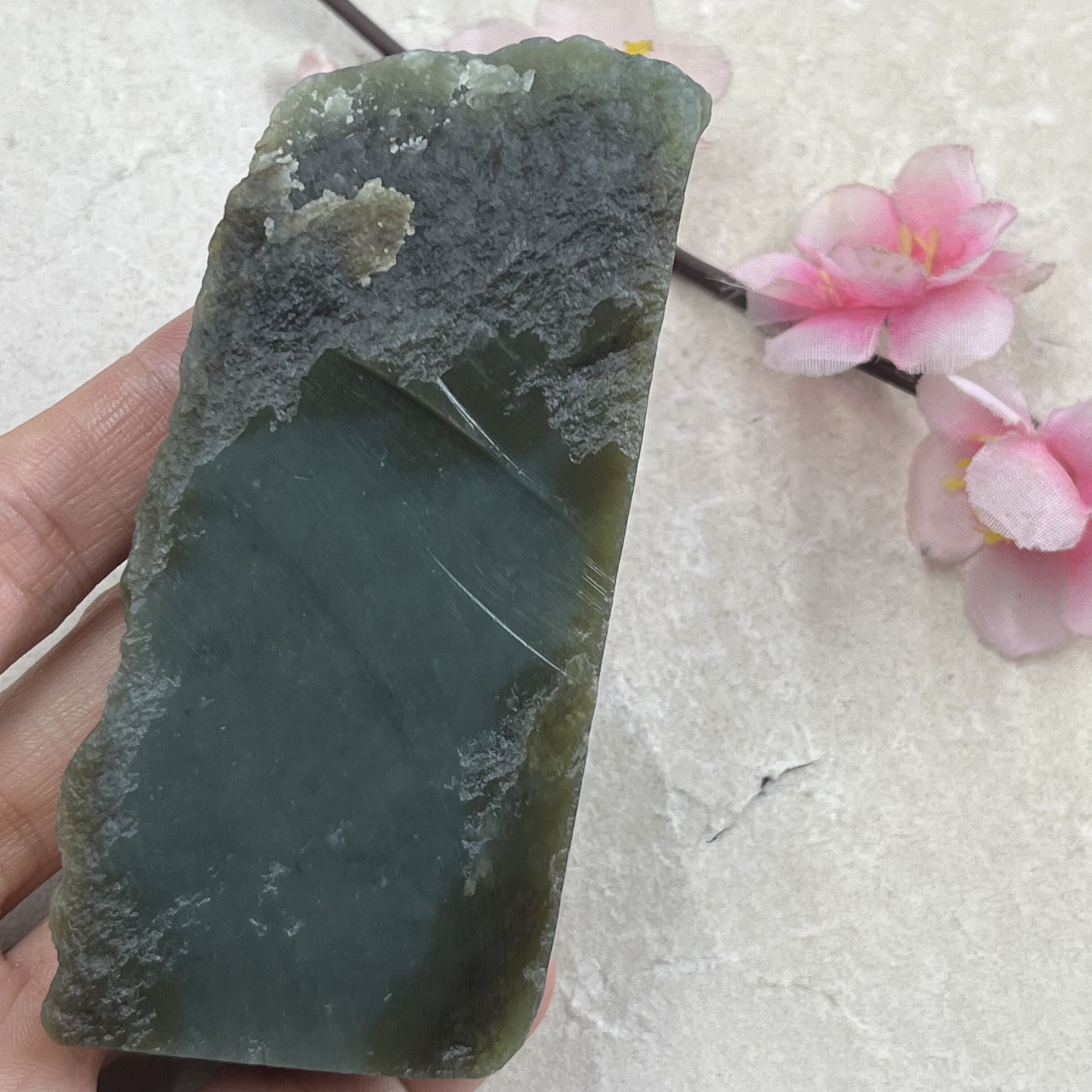 新疆和田玉且末三色把件边角料玉石料下脚料DIY挂件包邮156克t