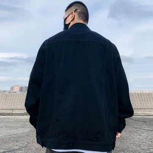 2024重磅牛仔高个子外套大码男装加肥加大码胖子夹克宽松春秋款