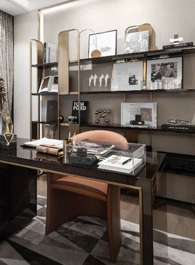 样板间书房装饰品家居客厅酒柜工艺品摆件轻奢电视柜塑料酒柜玄关