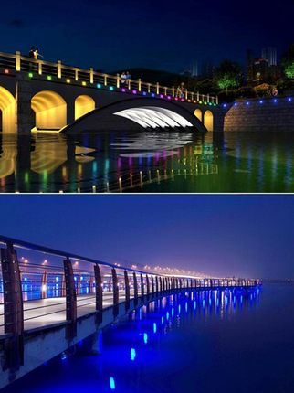 LED彩色投光灯七彩RGB变色射灯户外防水园林景观照树绿化灯婚庆灯