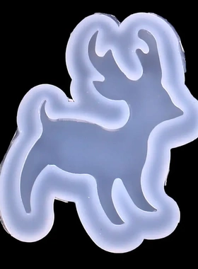 圣诞树雪人镜面滴胶具手机配饰挂件雪花麋鹿滴胶模