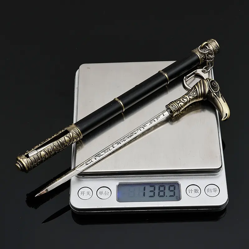 游戏金属合金工艺品裁决手杖带鞘22m武器模型玩具小摆件