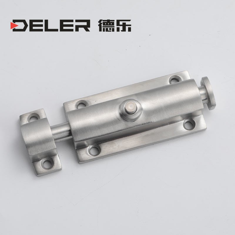 按钮弹簧插销 DK406全不锈钢精铸件门窗防盗柜门搭扣设备锁明插销