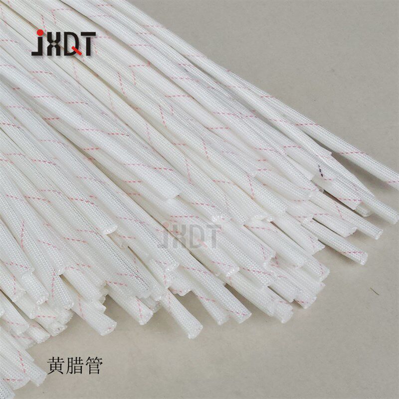 30mm 黄蜡管 绝缘套管 高温管2500v 护套管 纤维套管20条
