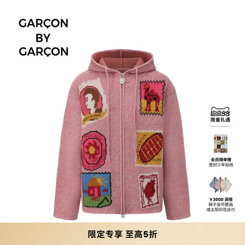 【明星同款】GARCON BY GARCON 25秋冬 HOME SWEET HOME 针织开衫