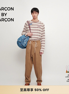 【明星同款】GARCON BY GARCON 25春夏羊毛混纺抽绳落档马裤