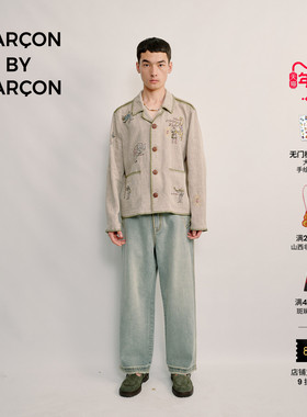 GARCON BY GARCONTea Horse Road 刺绣故事混纺轻薄衬衫式夹克