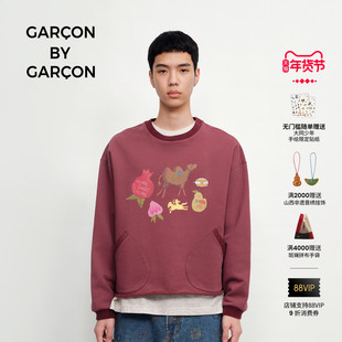 GARCON BY GARCON 25秋冬 HOME SWEET HOME 印花卫衣