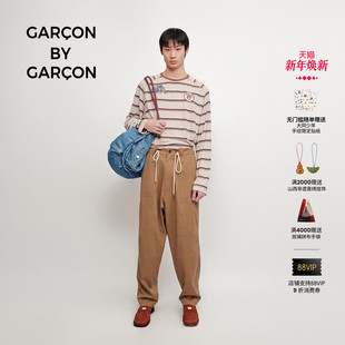 GARCON 羊毛混纺抽绳落档马裤 明星同款