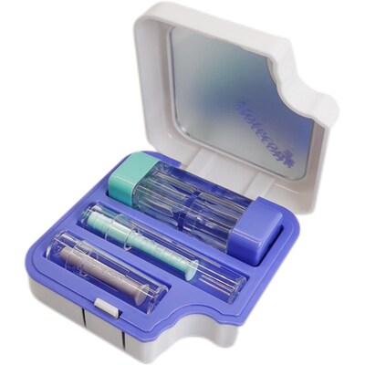 新款motecon镜盒RGP硬性OK眼镜伴侣盒角膜塑性镜收纳盒摘取吸棒