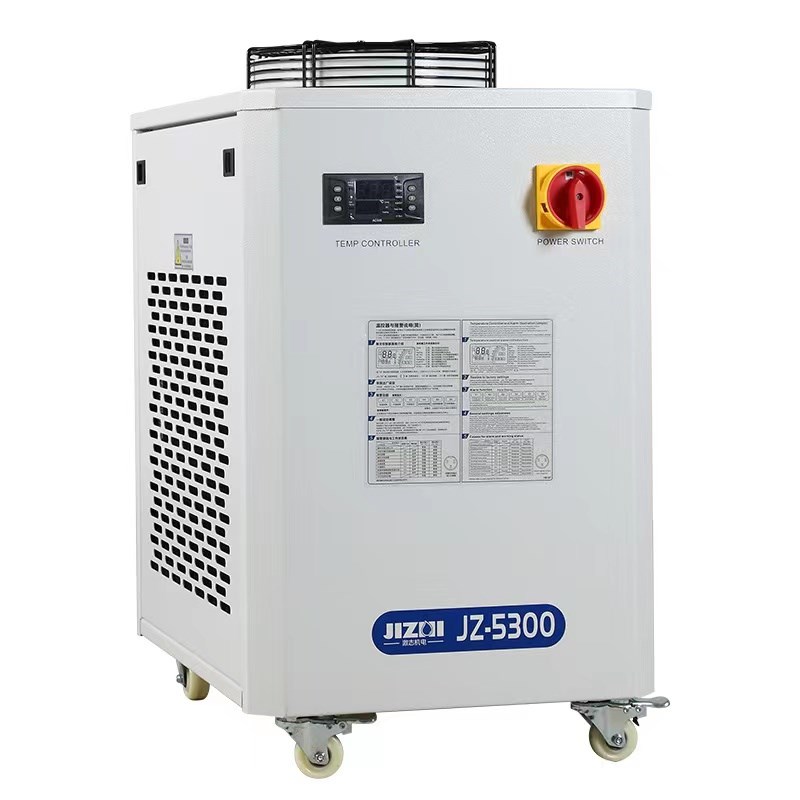 激志冷水机CW3000工业制冷5000激光切割雕刻机主轴水冷机JZ5200
