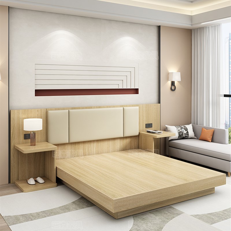 标间全套宾馆床双人间单人间客房床旅馆快捷酒店连锁公寓酒店家俱