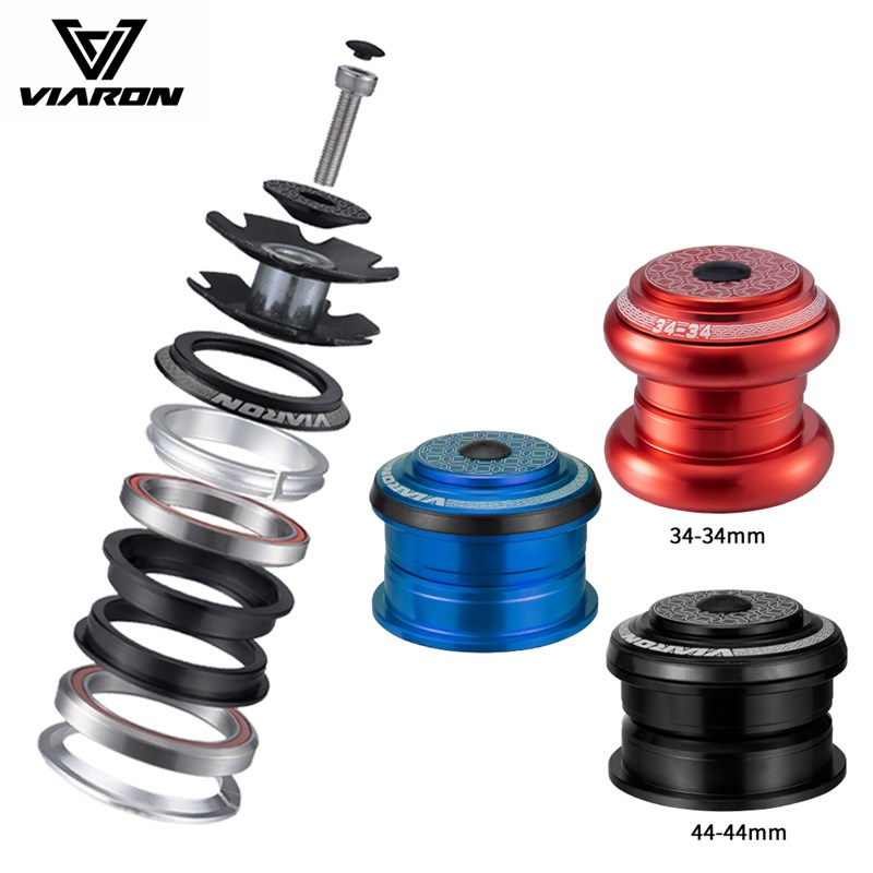 VIARON/自行车碗组34/44MM半隐藏山地车前叉培林直管单车头管轴承