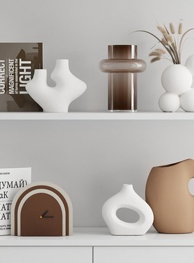 美拉德色系电视柜酒柜餐边柜高级感摆件小户型玻璃柜大平层陈设品