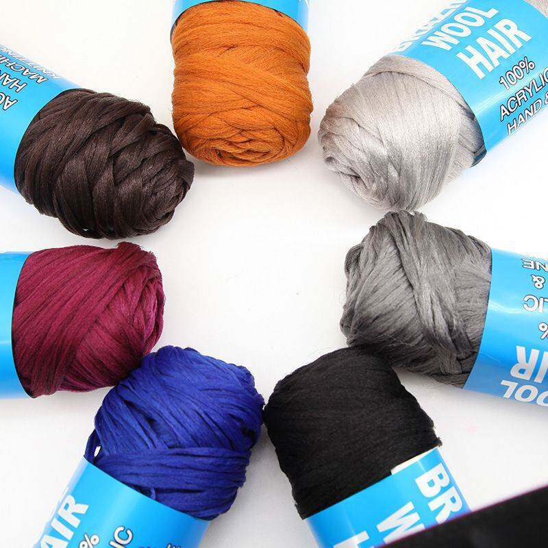 厂家Brazil wool hair丙纶丝假发线编头发毛丝线假发原材料生产