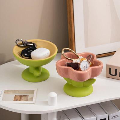 创意软装入玄花朵钥匙收纳SHDB1519碗摆件户房间梳妆台关首饰品家