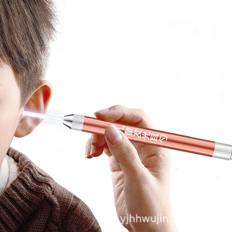 厂家热卖7件套不锈钢发光耳勺挖耳屎镊子可视掏耳勺采耳工具套装