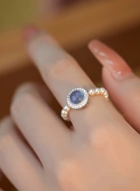 鲛人语记戒指珍珠手链轻奢小众精致法式手串女气质高级