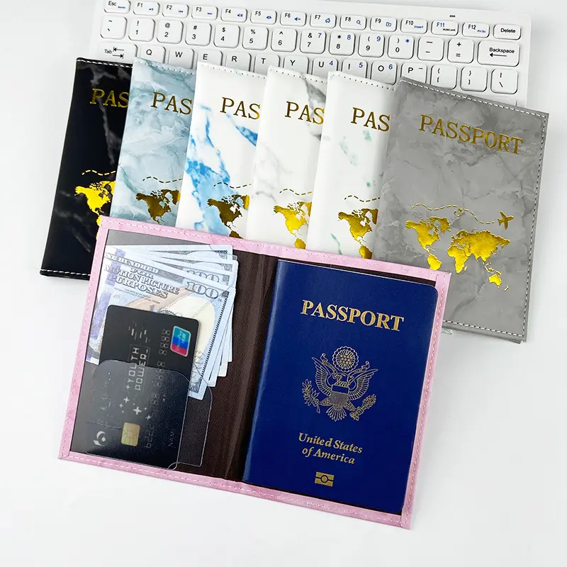 烫金保护本套passport hol皮革pu皮质夹包