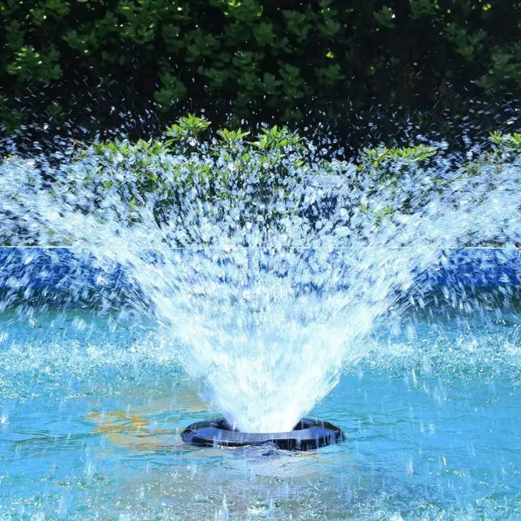 格池鱼池鱼塘增氧喷泉泵漂浮式循环水泵池塘景观大喷泉泵 op