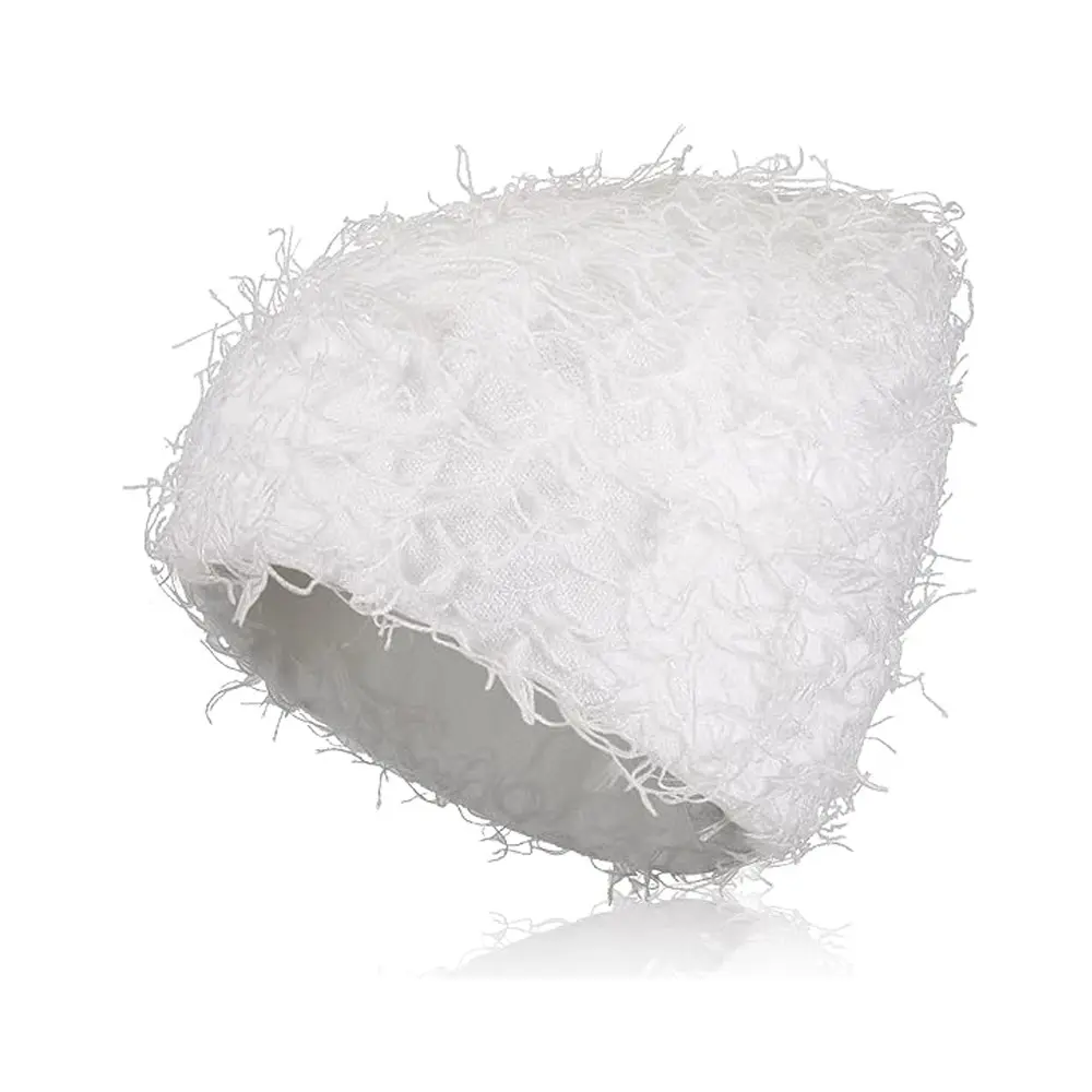 秋冬季个性保暖针织帽男女情侣美式复古毛线帽腈纶檐圆顶帽