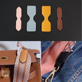 包带连接皮真皮牛皮手工包包侧耳配件包带搭扣方形手缝式