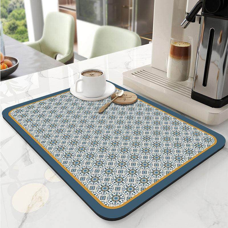 新中式厨房沥水垫家用洗手台台面可擦免洗垫子碗盘吸水杯垫干燥垫,居家布艺,厨房地垫,淘宝优惠券,粉丝福利购,淘宝优惠卷