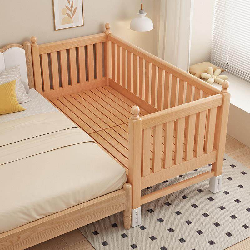 儿童床拼接床实木定制宝宝小床加宽床带护栏公主床婴儿床拼接大床,住宅家具,儿童拼接床,淘宝优惠券,粉丝福利购,淘宝优惠卷
