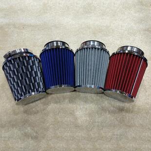 汽车进气改装通用冬菇头空气滤清格滤芯63/70/76mm高流量空气滤芯