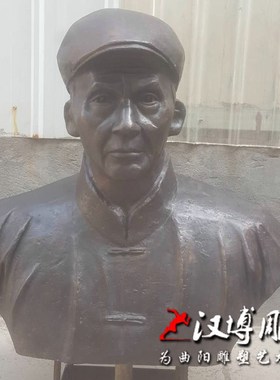 真人肖像制作铸铜材质半身肖像名人胸像铜雕人物玻璃钢城市雕塑