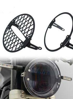 适用胡思瓦娜黑箭401白箭401250改装前大灯保护罩大灯保护网