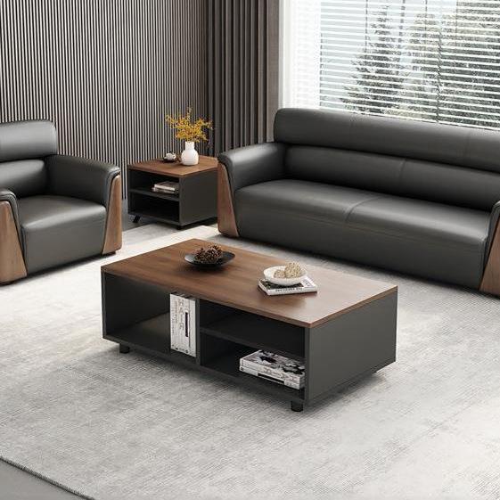 办公经理商务休息区贵宾会客接待银行会议室沙发茶几组合套L^