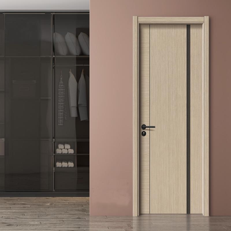 碳晶碳纤维实木芯三维力学静音门吸音隔音门实木复合门橡木框