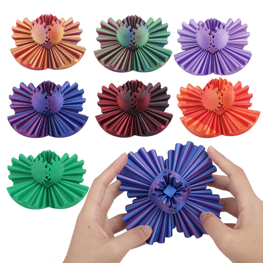 3d打印创意玩具魔方指尖齿轮球解压玩具可变形桌面摆件儿童小礼品