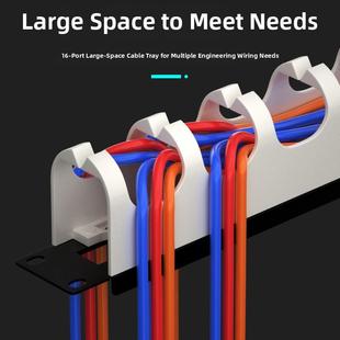 110电话配线架鱼骨理线架网线网络机柜理线器光纤1u排线器理线槽