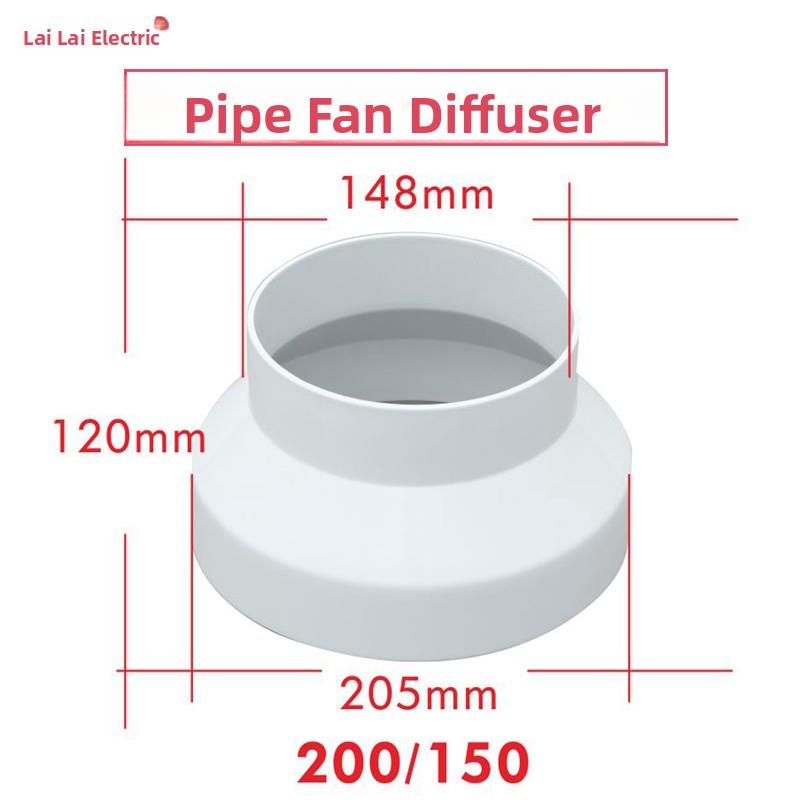 ABS塑料PVC大小头8变6寸管道变径转接头200/150mm同心异径变径圈