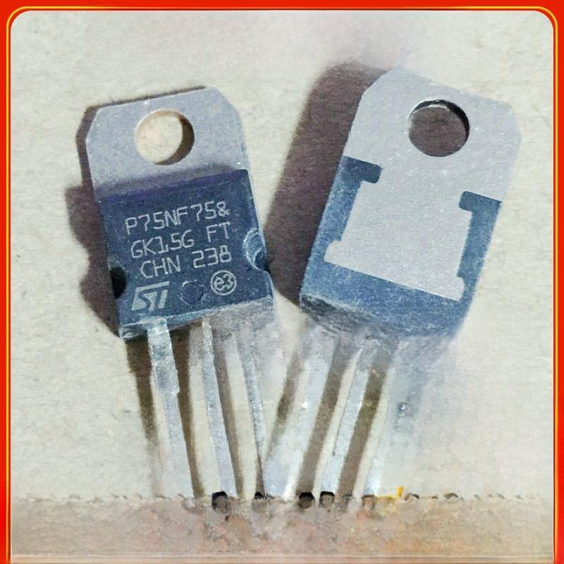 【拍1件发10个】原装进口拆机 P75NF75 75N75 接脚全长脚场效应管