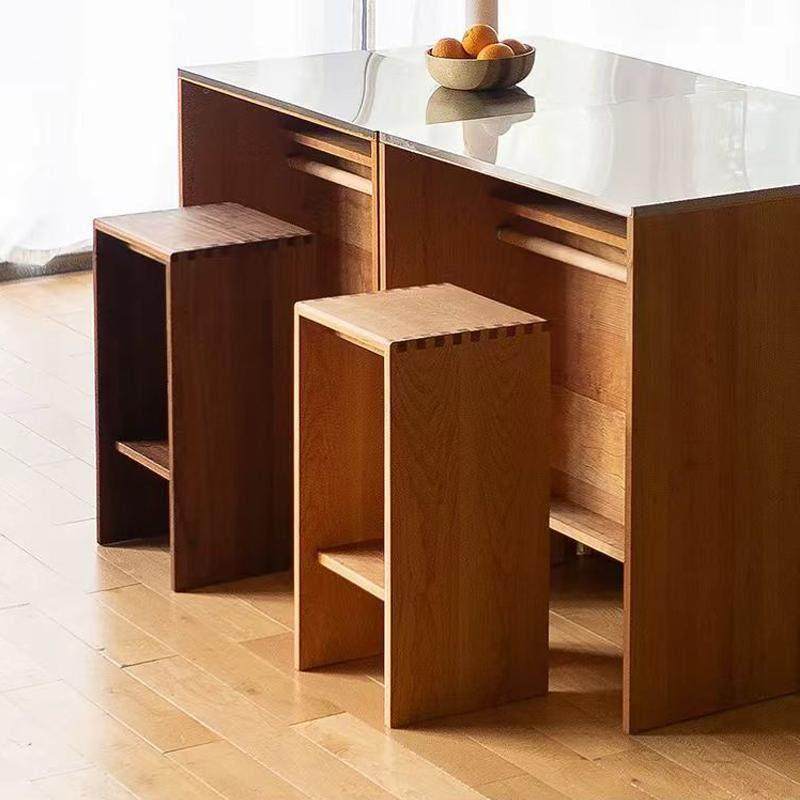 樱桃木实木吧台凳日式北欧极简岛台餐桌酒吧椅子家用置物高脚凳,住宅家具,家用高脚椅,淘宝优惠券,粉丝福利购,淘宝优惠卷