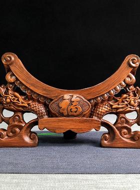 玉石平安扣摆件支架龙头底座大象祥云貔貅阿富汗玉石玉璧茶饼瓷盘