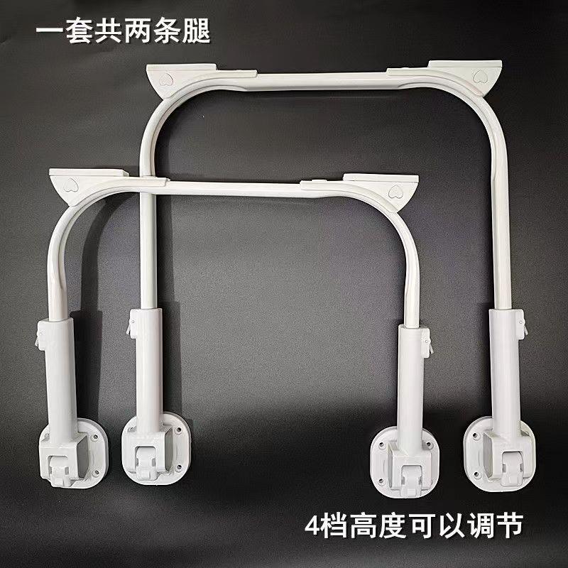 新款伸缩折叠桌脚配件懒人桌子腿配件可升降调节防侧翻U型腿