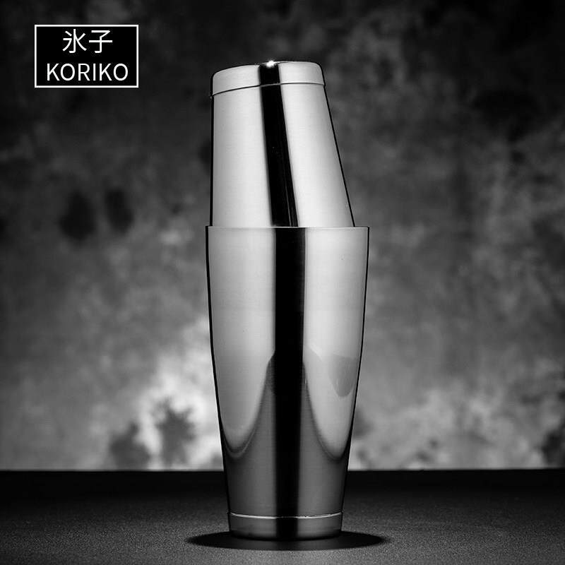 水子不锈钢波士顿调酒器摇酒壶酒吧调酒工具双厅杯酒杯鸡尾酒摇壶