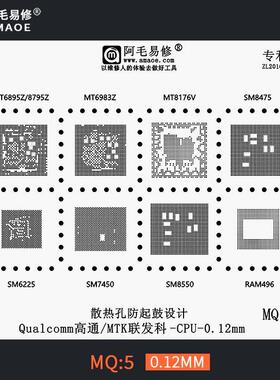 阿毛易修SM8550/7450/6225/8475/MT8176V/6983Z/6895Z MQ5植锡网