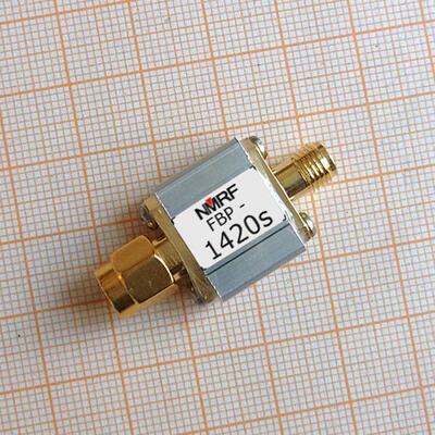 1420MHz 射电天文专用SAW带通滤波器，80MHz带宽，SMA接口