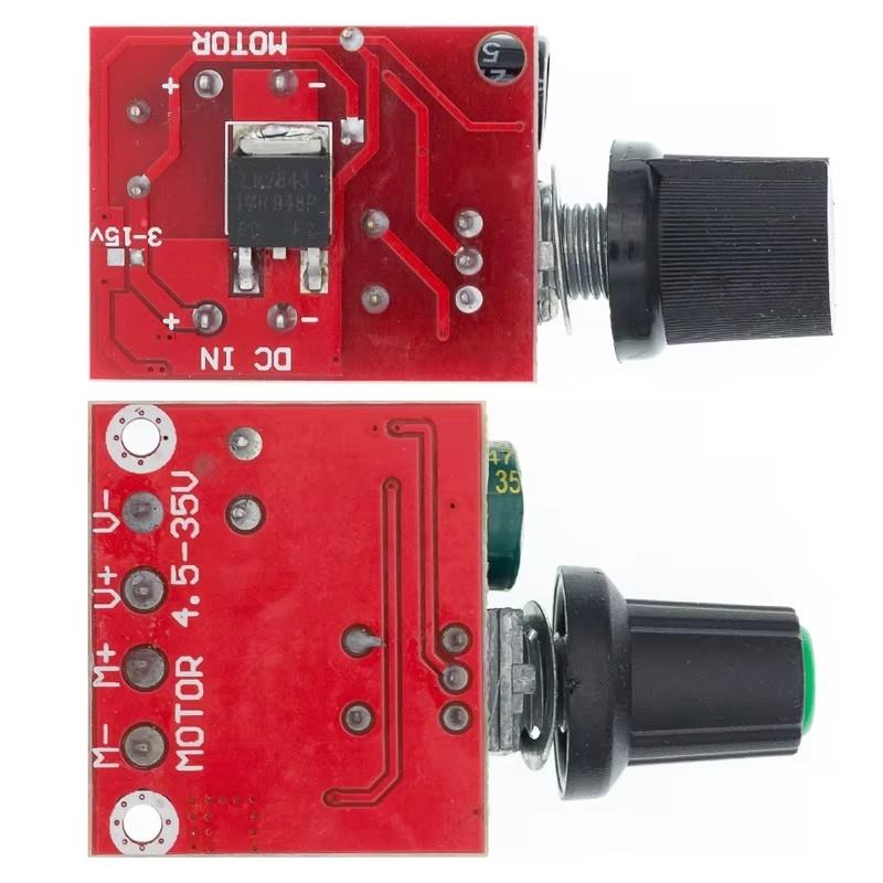 Pwm直流电机调速器5V-35V调速开关板Led调光5A开关功能调速模块