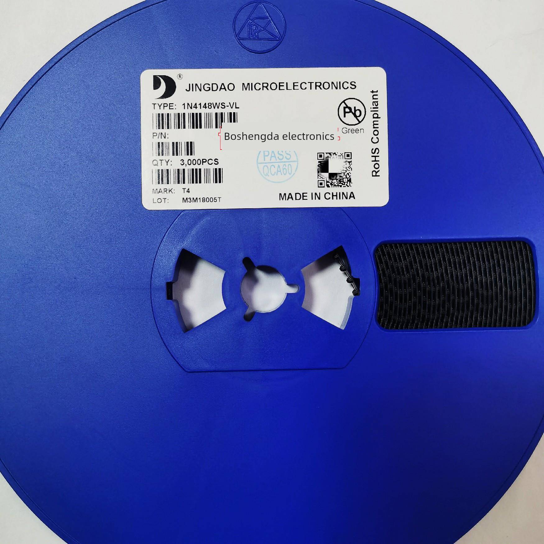 贴片开关二极管1N4148W/1N4148WS 丝印T4 SOD1231206/0805 包邮