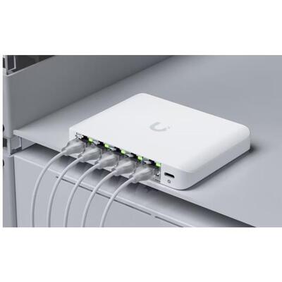 顺丰原装优倍快Unifi USW-Flex-2.5G-5口迷你 2.5G交换机桌面款