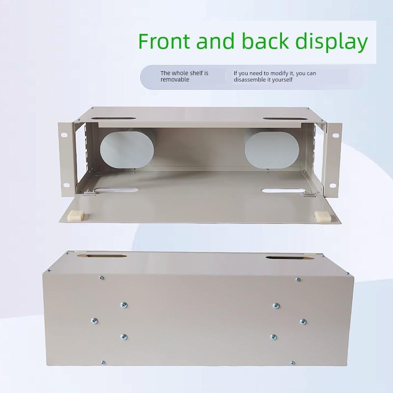 odf光纤储纤箱单元盘纤架绕线箱3U机架式理线架适用于19英寸机柜